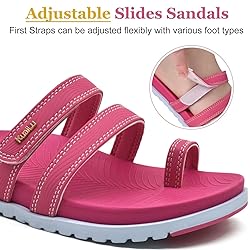 KuaiLu Womens Slides Sandals with Plantar Fasciitis