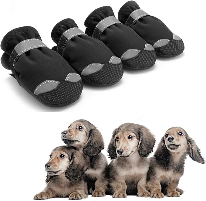 AODENER Puppy Dog Rain Boot for Paws Protector Waterproof Dog Rain