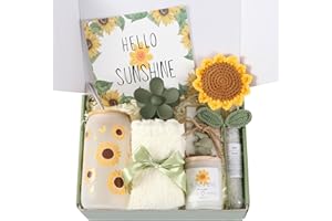 LINSUIYYDS Christmas Gift Baskets for Women, Self Care Package Get Well Gifts Spa Gift Set for Her, Thinking of You Thank You Gifts, Sunshine Birthday Gifts for Women Friends Sister Teacher Mom