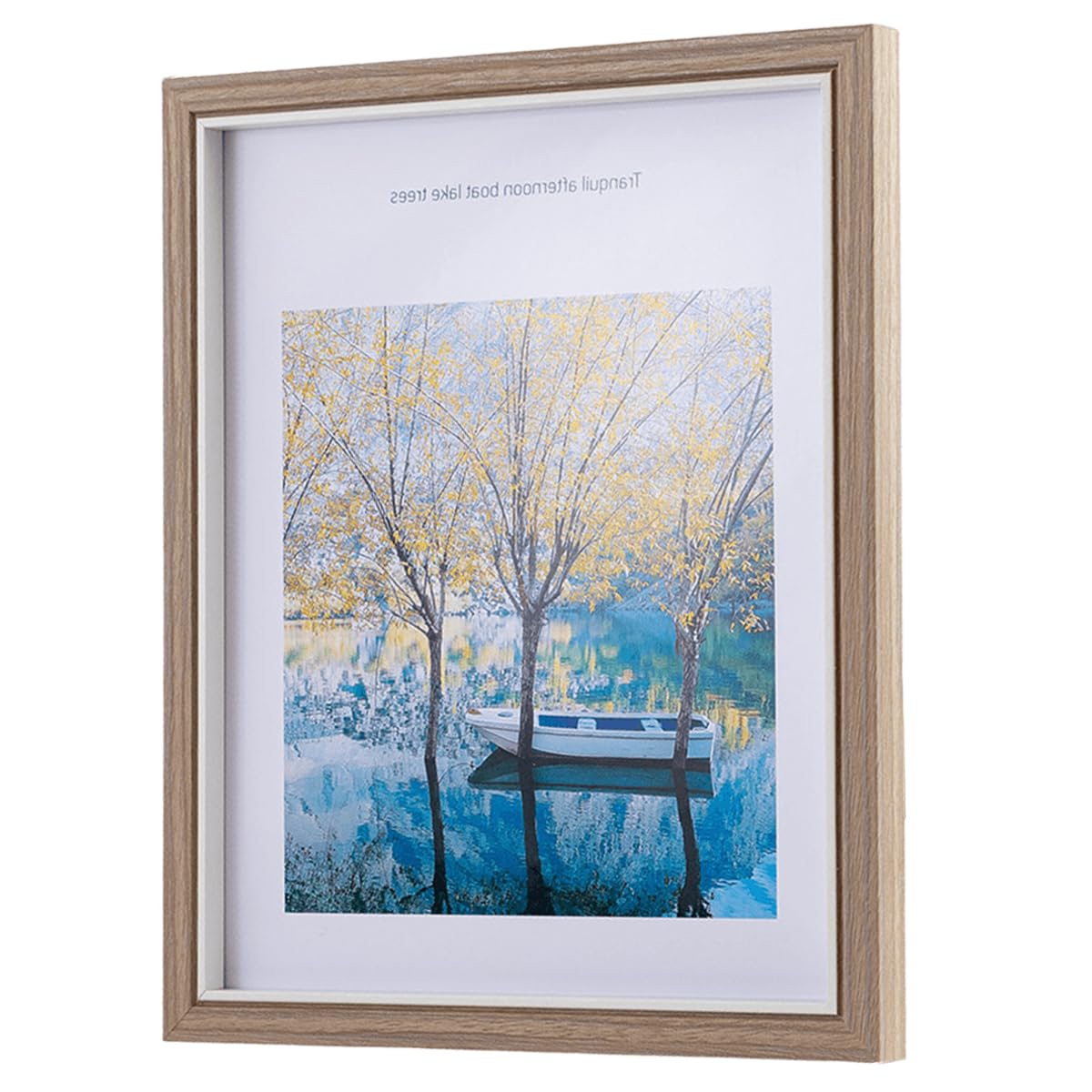 marysgift Picture Frames 8x10 Freestanding Table Top Lightweight Frame for Posters Art Work Wall Gallery Photo Frames (Light Brown,10") — image 1