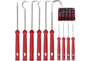 Swpeet 12Pcs Hose Removal Hook with Tool Bag Kit, Pick and Hook Set, Removal Tool,Oil Seal Puller, Car Hook, O-Ring Hook, Vac