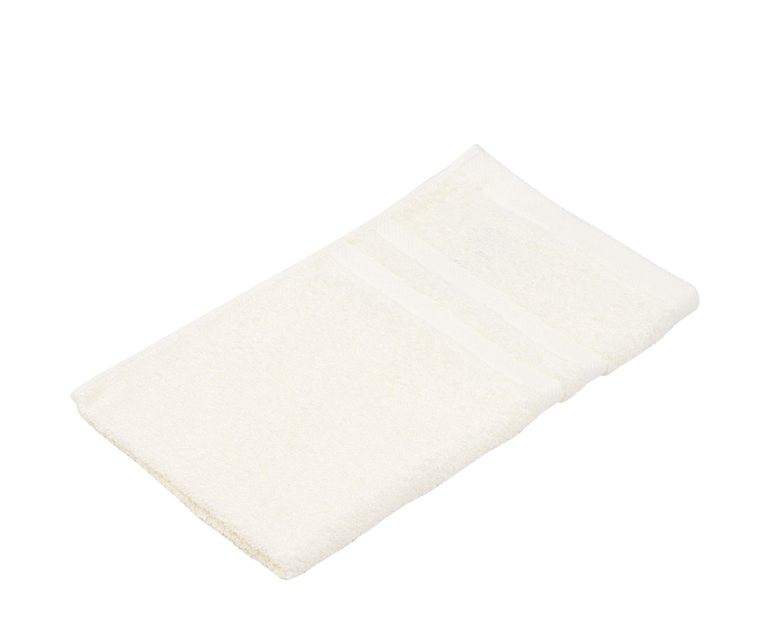 Gözze - Set of 4 Guest Towels, Soft and Absorbent, 100% Cotton, 30 x 50 cm - Nature