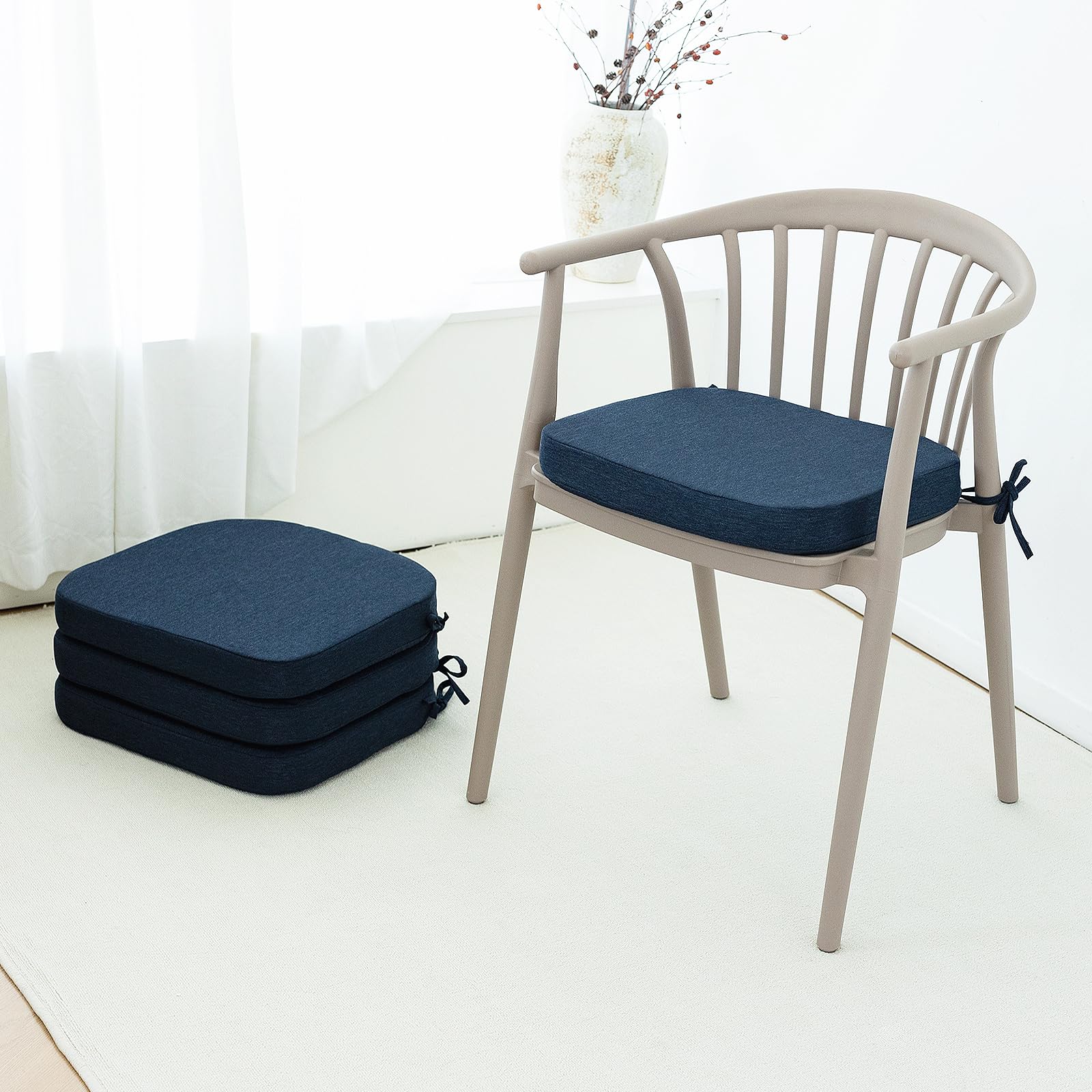 Cushions With Ties, Seat Pads For...