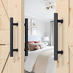 SMARTSTANDARD 12'' Push Pull Sliding Barn Door