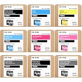 Remanufacture T850 Ink Cartridges Replacement with SureColor P800 Printer | T8501 T8502 T8503 T8504 T8505 T8506 T8507 T8508 T8509 Ink (80ML 9-Pack)