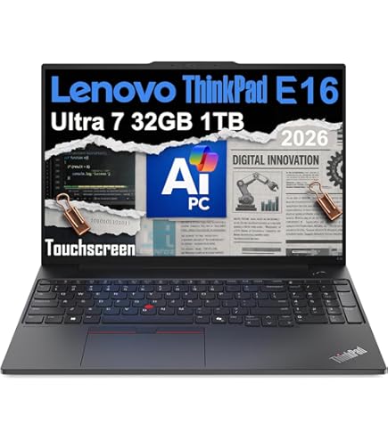 Amazon.com: Lenovo ThinkPad E16 Gen 3 Laptop Computer for Business