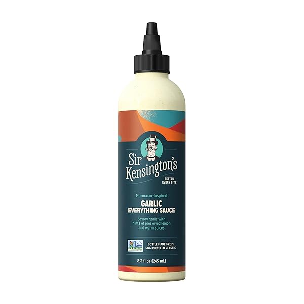 SIR KENSINGTON’S EVERYTHING SAUCE GARLIC DRESSING DIP AND DRIZZLE KETO DIET & PALEO DIET CERTIFIED DAIRY FREE GLUTEN FREE NON- GMO PROJECT VERIFIED SHELF-STABLE 8.3 OZ