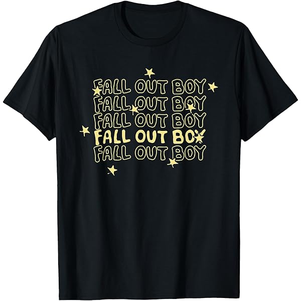 Fall Out Boy イラスト Tシャツ Lサイズ ブラック Amazon.com: Fall Out Boy - Punk Scratch Photo T-Shirt