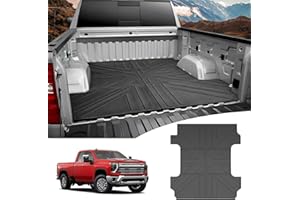 Utiiy Truck Bed Mat for 2020-2023 2024 Chevrolet Silverado/GMC Sierra 2500/3500 HD 6.8FTAccessories, Truck Bed Liners TPE Pickup Bed Mat for 2020-2023 2024 Chevrolet Silverado/GMC Sierra 2500/3500 HD