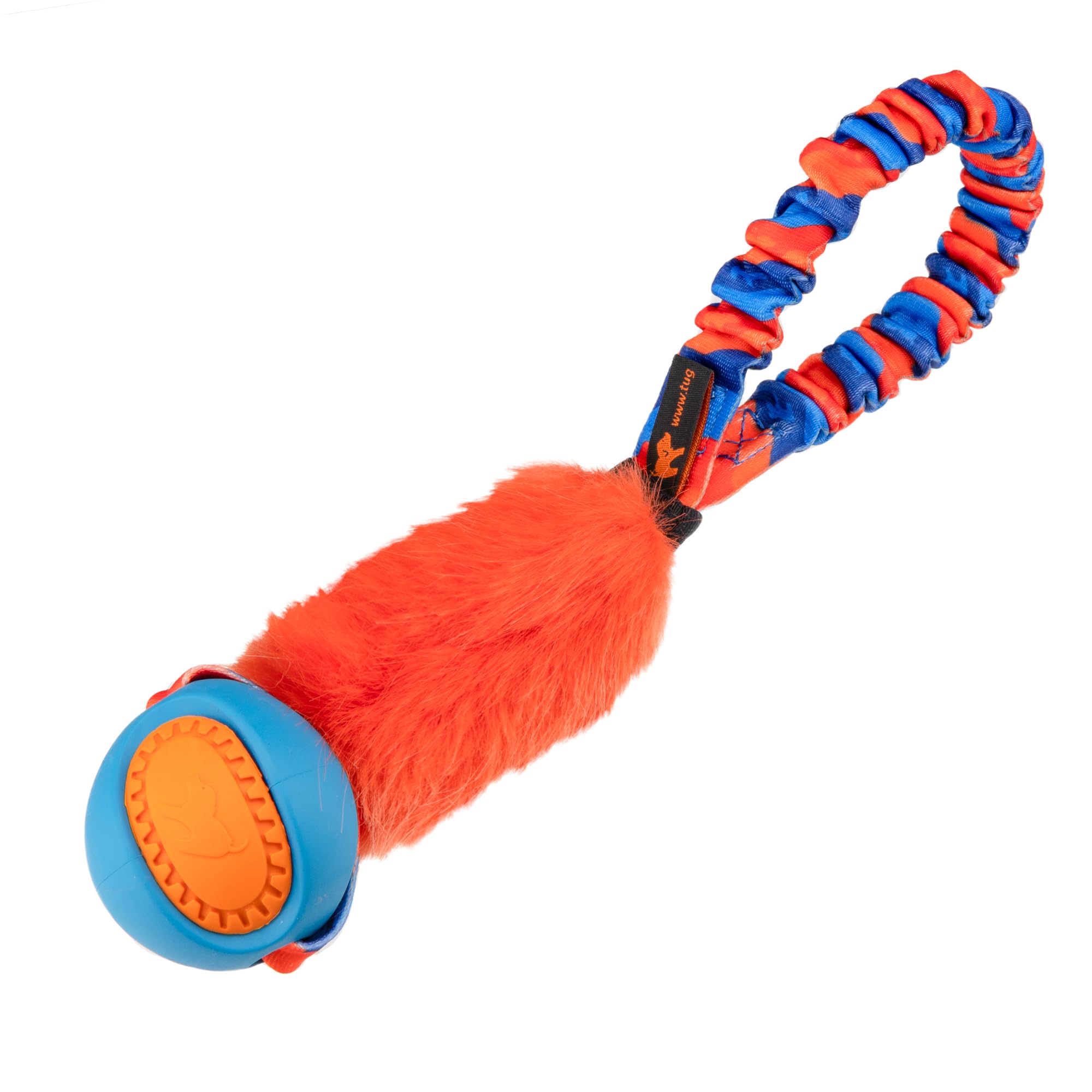 Tug-E-Nuff Pocket PowerBall Fauxtastic | Pocket-sized Tug Toy | Durable Bungee Tug Toy for Dogs | Ideal for Interactive Dog Training and Dogs of all Ages | Made of Durable Faux Fur | 29cm (11.5inches)