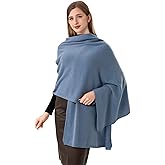 cizgooa 100% Cashmere Knitted Scarf Wrap Stole With Gift Box for Women Airplane Travel Shawl 87x28 IN Extra Large Pashmina