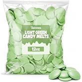 Light Green Candy Melting Wafers for Baking &amp; Decorating, 12 oz | Light Green Candy Melting Wafers for Cake Pops, Pretzels, Cookies, Strawberries, Candy Making, Dipping &amp; Decorating, 12 oz