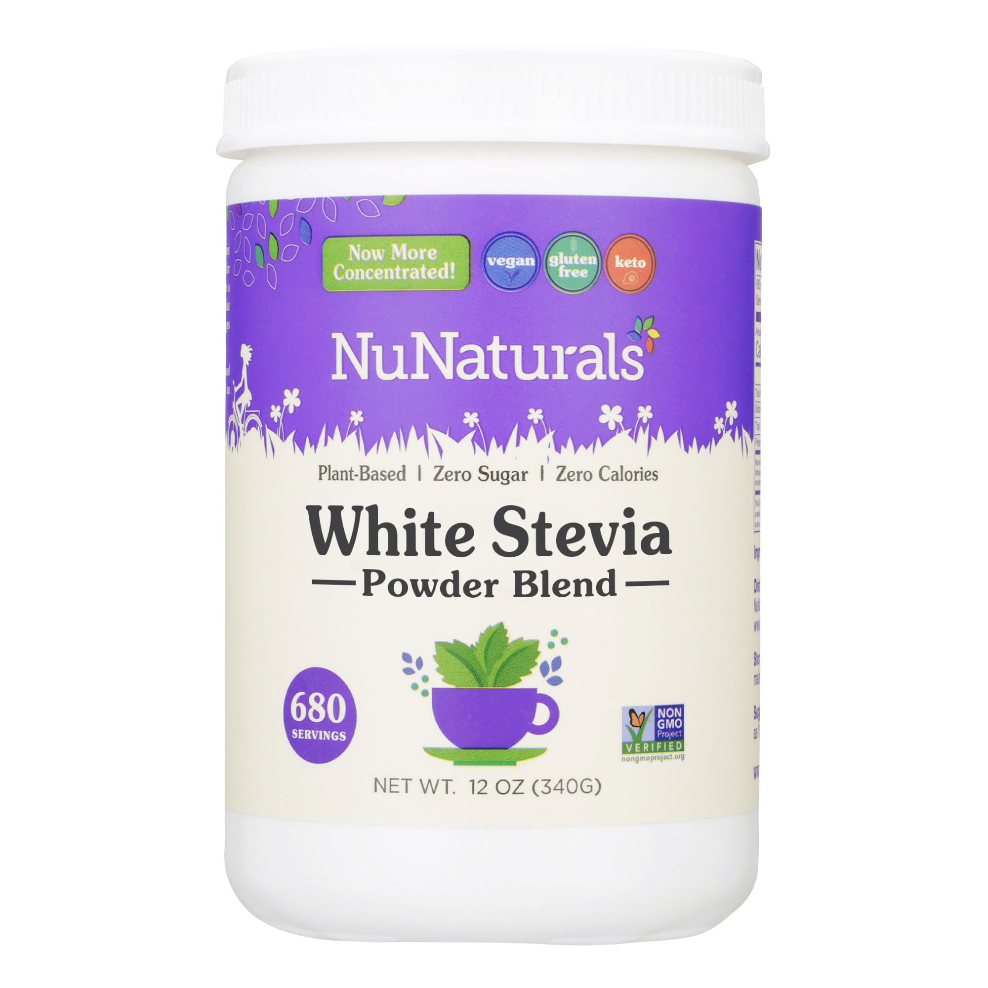 NuStevia White Stevia Powder 340 Grams