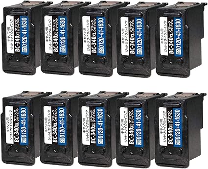 Amazon Jit製 キャノン用 340xl ブラック大容量 10個 Canon対応 リサイクル インクカートリッジ 対応機種 Pixus Mg2130 Mg3130 Mg3230 Mg3530 Mg3630 Mg4130 Mg4230 Ts5130 Ts5130s インク革命 インクカートリッジ 通販