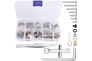 CrazyHobby 274Pcs RC Screw Kit RC Repair Kit M1.4 Screws for Axial SCX24 Bronco Deadbolt Gladiator Chevrolet C10 B17 Betty Wrangler JLU 1/24 Crawler Upgrades
