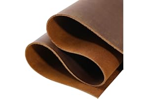 TUZECH Full Grain Genuine Cowhide Leather Sheets for Crafts – 2mm Thick Squares for Leather Craft Projects (12 x 12 Inches, Dark Brown)