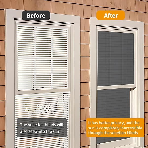 AURILOFT NO TOOLS NO DRILL CORDLESS MINI BLINDS 28″ WX 48″ H, 1″ L-SHAPED BLADES, HORIZONTAL VINYL BLINDS FOR INDOOR WINDOWS, WHITE