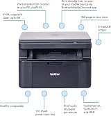 Brother DCP-L1640W Wireless Mono Laser Multifunction Printer 20 PPM UK Plug view 2