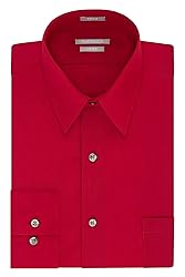 Van Heusen Men's Dress Shirt Fitted Poplin