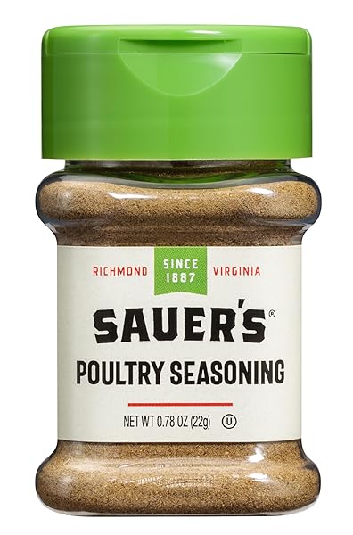 SAUER’S POULTRY SEASONING, 0.78-OUNCE JAR