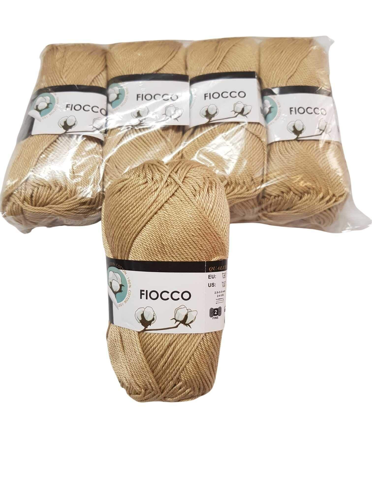 Tresfere Cotton Knitting Threads Bow Pack 250g Col7140 Beige Cotton Thread