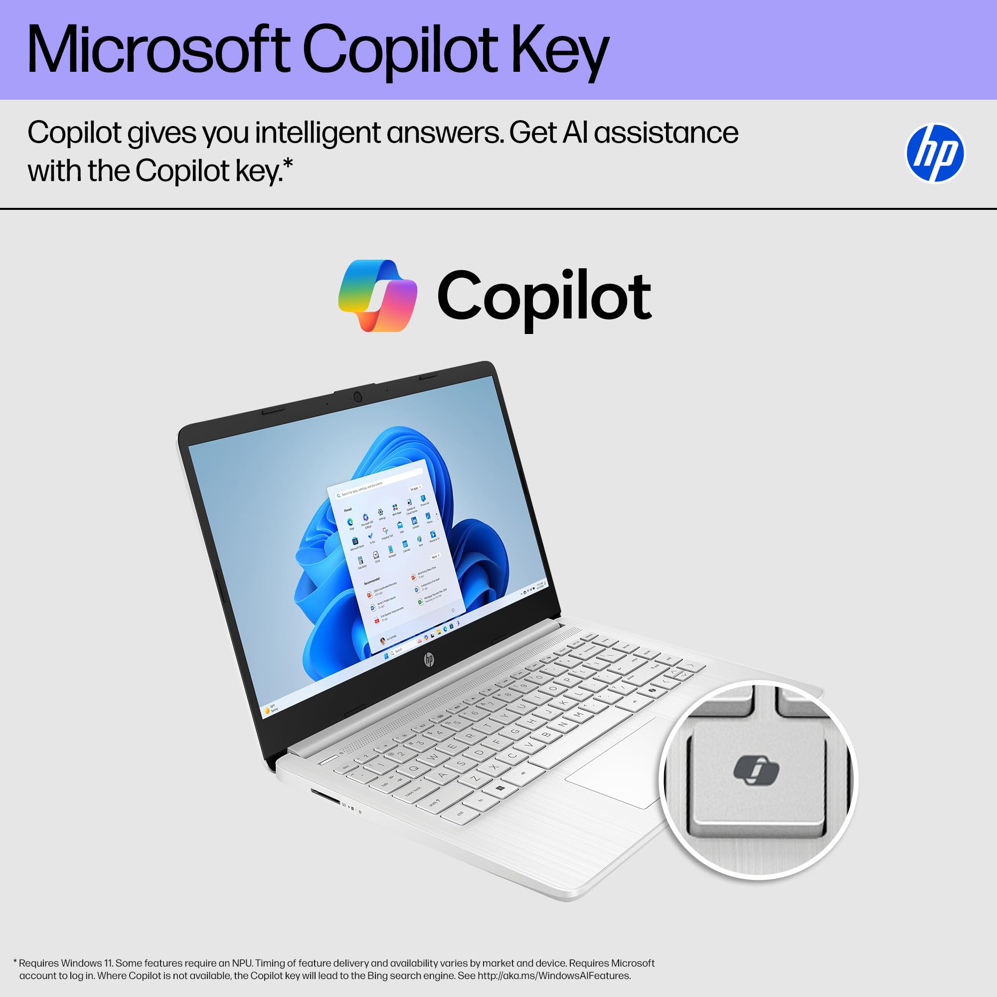 HP 14 inch Laptop, HD Display, Intel Celeron N4500, 4 GB RAM, 64 GB eMMC, Intel UHD Graphics, Windows 11 Home in S Mode, Natural Silver, 14-dq3500nr