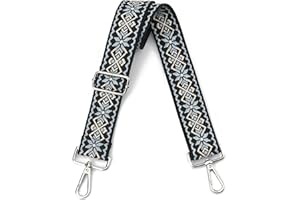 LVYOUME Purse Strap Silver Hardware Wide Bag Straps Replacement Crossbody Adjustable Shoulder Strap for Purses Canvas…