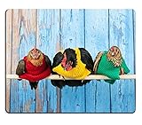 Inc Natural Rubber Gaming Mousepad Row Chickens
