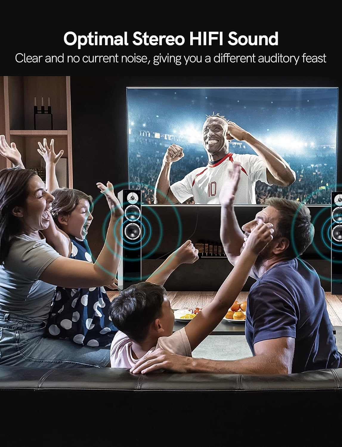 Coaxial Digital Audio Cable, RCA Male to Male HiFi 5.1 SPDIF Stereo Coaxial Audio Cable for Subwoofer, Home Theater, HDTV, Amplifier Speaker Soundbar-VIOY: Industrial & Scientific