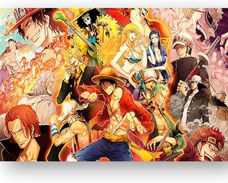 Amazon Co Jp ゴム人間ルフィ教育玩具の漫画特大大人千個のパズルギフト木製ジグソーパズル L 5 11 Color F ホーム キッチン