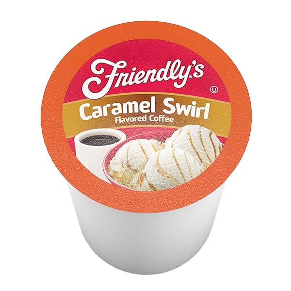 FRIENDLY’S COFFEE PODS, ASSORTED FLAVORED ICE CREAM VARIETY PACK, COMPATIBLE WITH KEURIG K CUP BREWERS, 40 COUNT