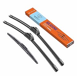 WOWIPER Silicone Windshield Wiper Blades with Rear