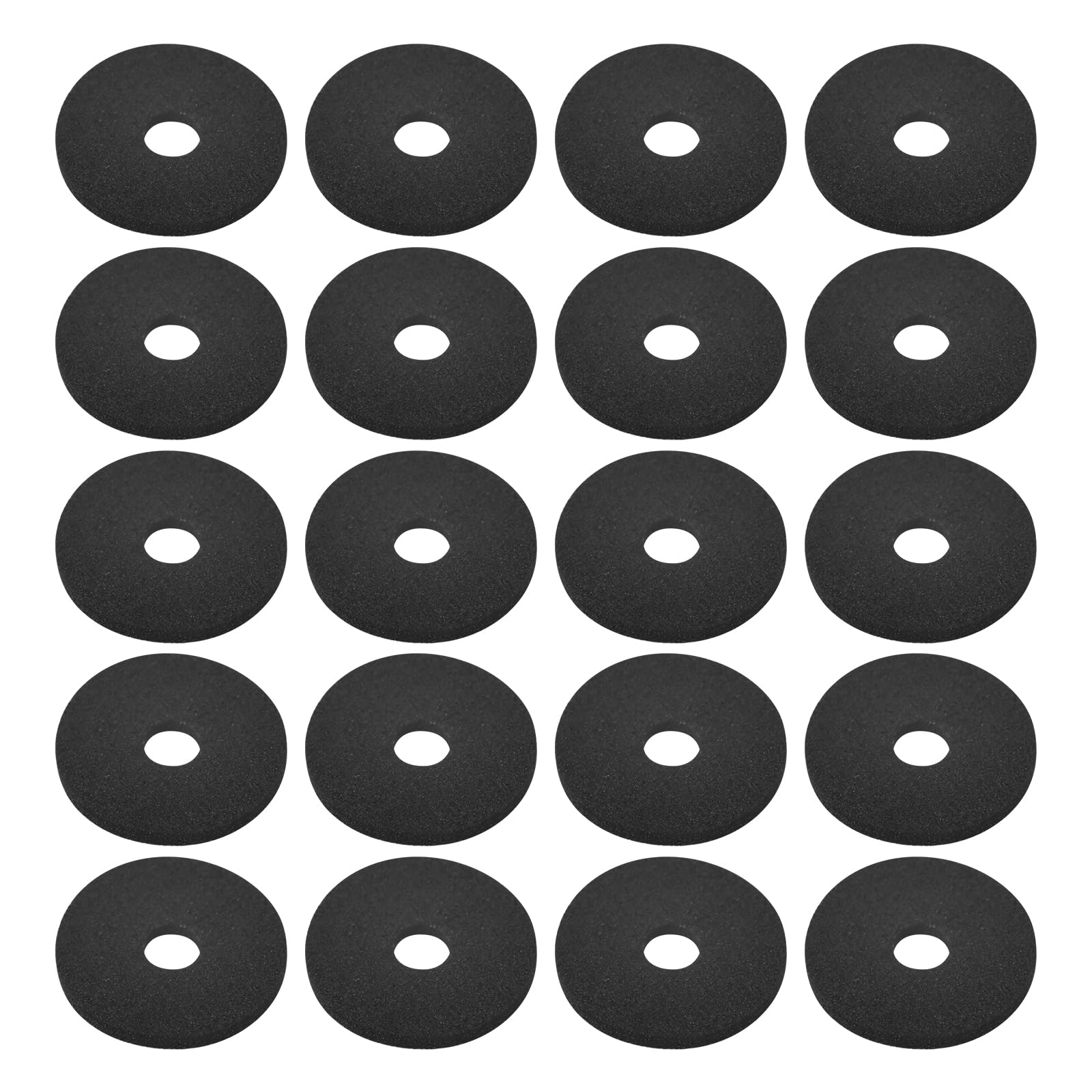 VGOL 20pcs Foam RC Body Washers FAST104 Suitable for Most RC Model Cars Truck Buggy Body Shell Replacement RC Car Parts Black 16x4x1.5mm