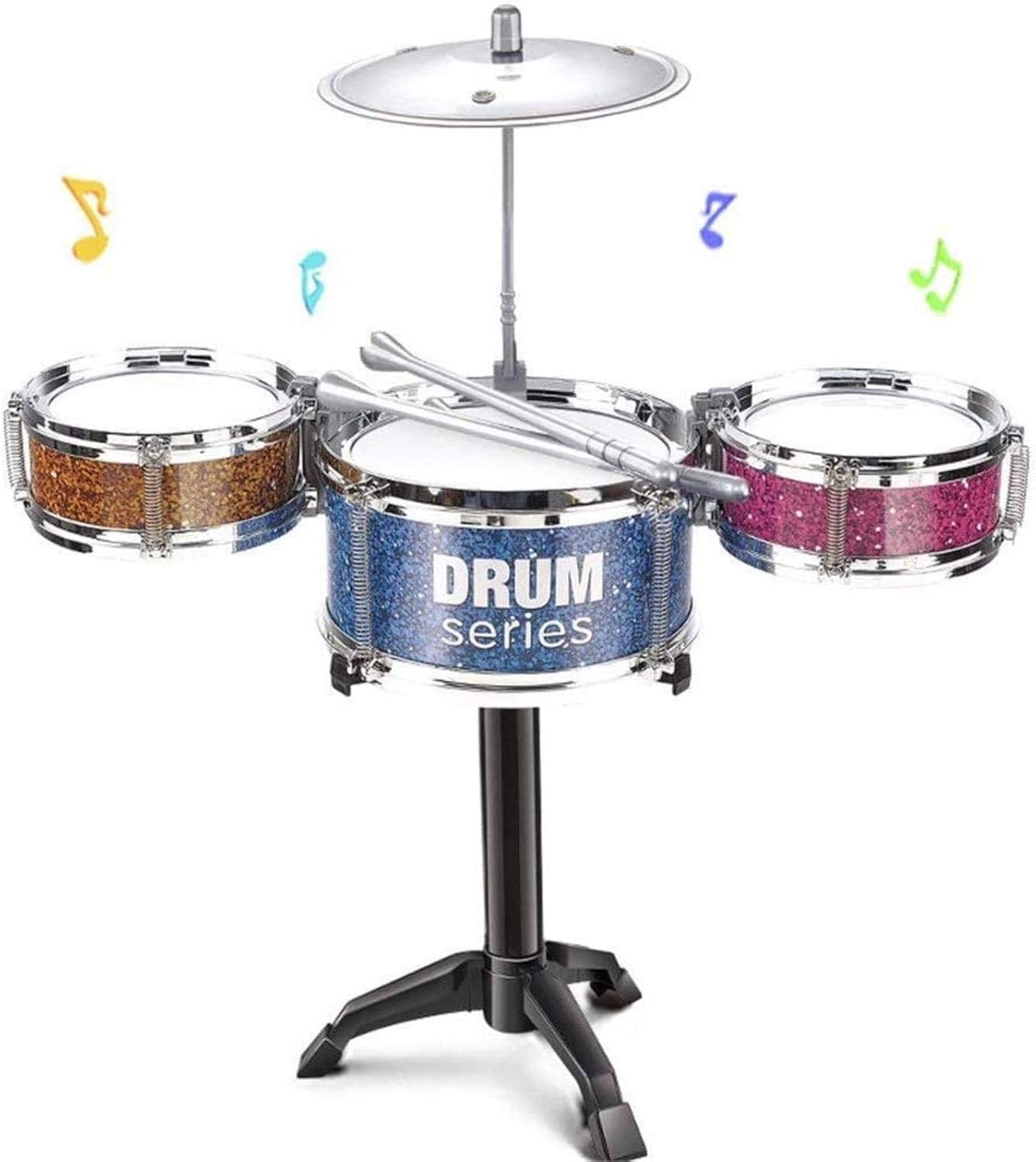 Kids Electronic Drum Kit, Children Drums, Three Drums Toy Drum Kit Child Simulation Drum