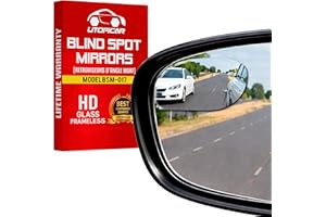 Utopicar Blind Spot Car Mirror - Convex Blindspot Mirrors for 3x Larger Image, Engineered Design for Side Mirror (Blindspot),