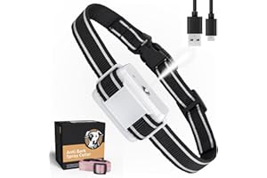 WikSynthia Citronella Bark Collar, Auto Citronella Dog Bark Collar Spray Anti Dog Bark Collars with 2 Adjustable Spray Level, Citronella Dog Barking Training Collar No Shock Safty for Dogs