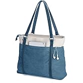 Women's Work Bag with Laptop Compartment Zipper Pockets Teacher Totes Purse