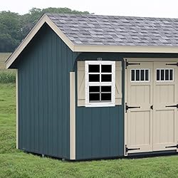 2 Pack 14" x 21" White Shed Window with Tempered