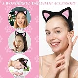 Mabor Cat Ears Headband Black Polyester Fur For Makeup Party Adult view 6