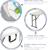 Harbour Housewares 6ft Folding Garden Bench Pack of 2 Heavy Duty view 4