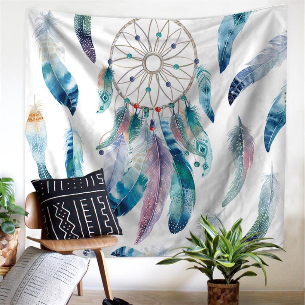 Ameyahud DreamCatcher Tapestry Wall Hanging Dream Catcher Wall Tapestry Hippie Tapestry Colorful Tapestry Psychedelic Bohemian Feather Wall Tapestry for Bedroom Decor (XS/39.3" x 52.3", 3#dreamcatcher)