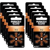 Duracell Hearing Aid Batteries Size 312, 60 Count (Pack of 1) batteries