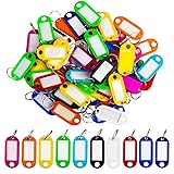 Sukh 60 Pcs Key Ring Tags - Key Tags Plastic