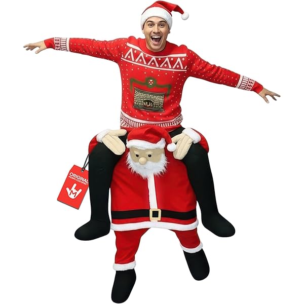 Amazon.com: Lormaka Christmas Santa Claus Costume Shoulder Carry