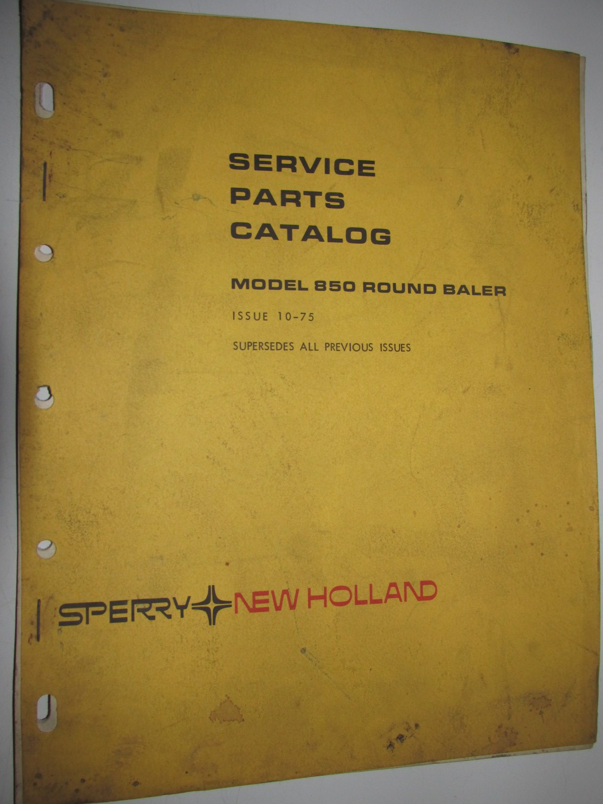 New Holland 850 Round Baler Parts Catalog Book Manual 5085012: NEW HOLLAND:  Amazon.com: Books