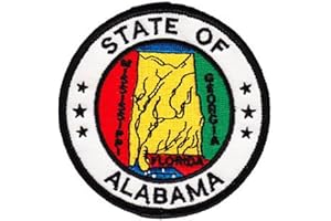 FLAGLINE Alabama - 3 in Round State Seal Patch
