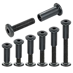 Xrfoiniu 50 Sets Furniture Bolts and Nuts - M6x35mm
