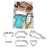 R & M International Nurse Cookie Cutter Set of