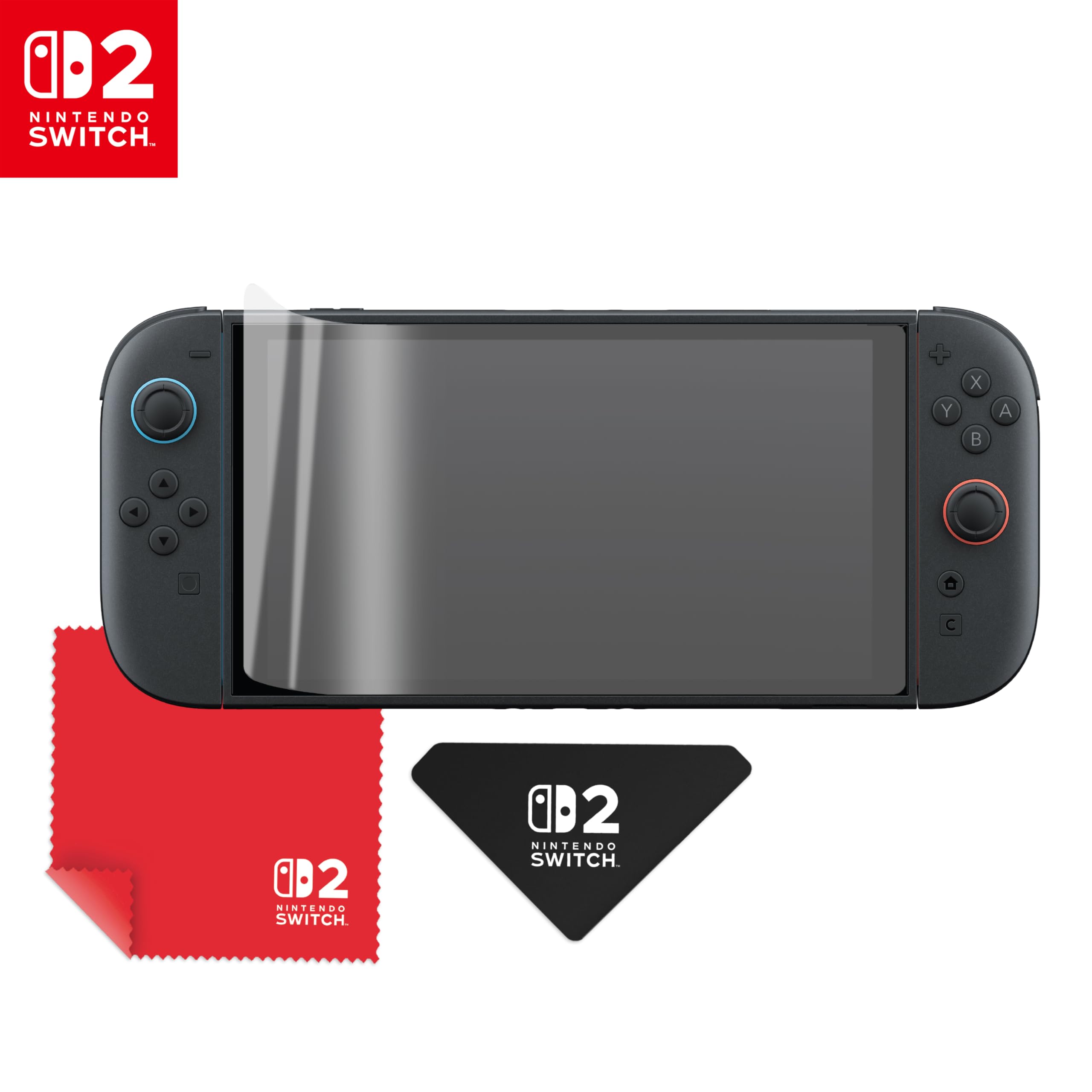 Turtle Beach PlayTrek Screen Protector Kit - Nintendo Switch 2, Anti-Blue Light, Easy Install, Screen Protector, Applicator Tool
