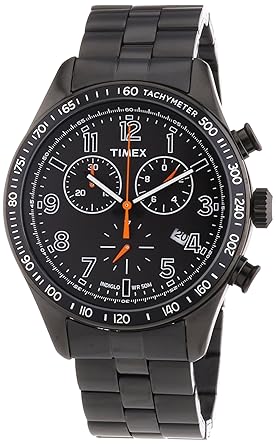 Chronograph Black Dial Mens Watch - T2P183